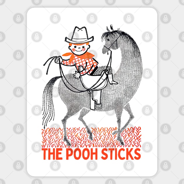 The Pooh Sticks  - - - Original Fan Art Magnet by unknown_pleasures